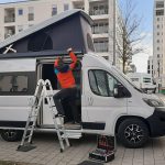 Bohrung Dach Westfalia Columbus Solarmodul