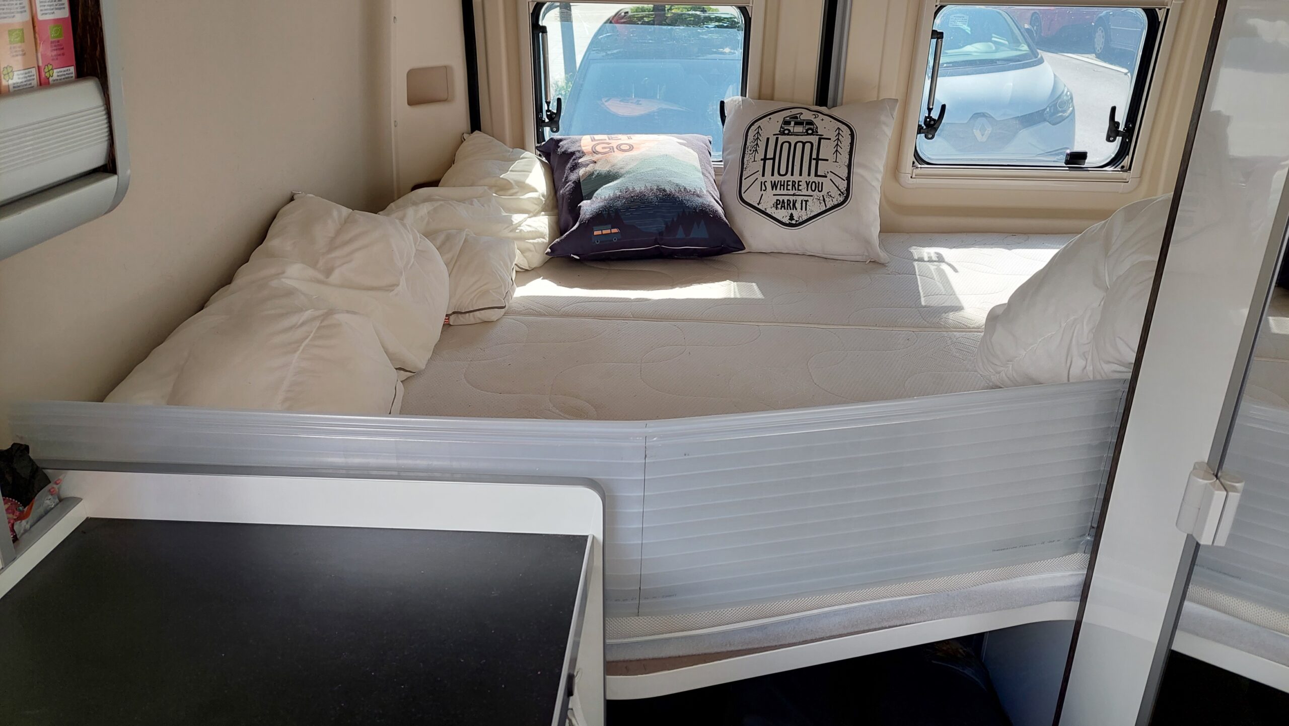 DIY- Rausfallschutz für das Camper Bett