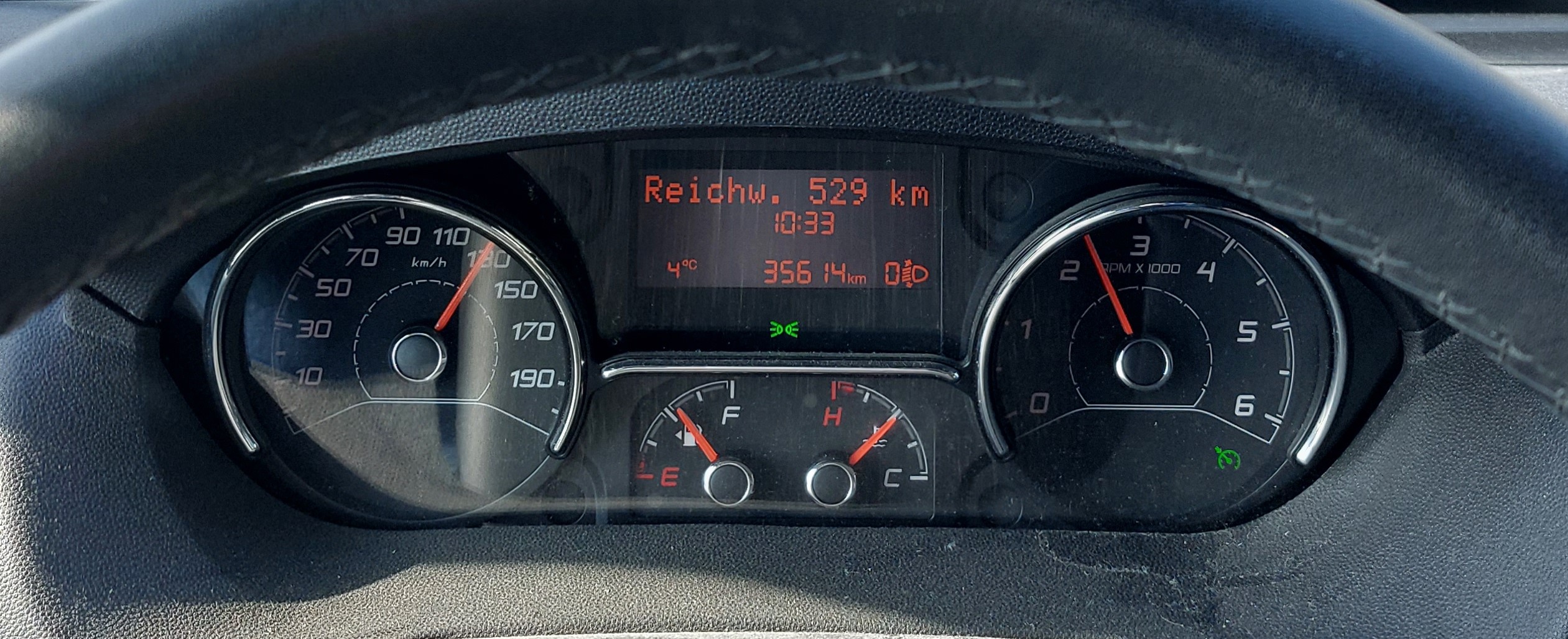 Fiat Ducato Heads Up Display